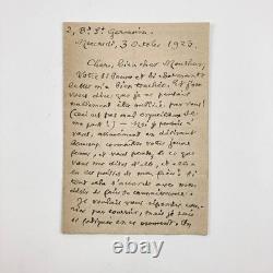 Barbey d’Aurevilly, Louise Read, Two Signed Autograph Letters