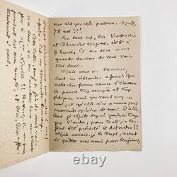 Barbey d’Aurevilly, Louise Read, Two Signed Autograph Letters