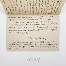 Barbey d’Aurevilly, Louise Read, Two Signed Autograph Letters
