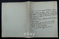 Barthélémy-André CAMERANI SIGNED AUTOGRAPH LETTER TO Mr MAUGE, Paris, 1804