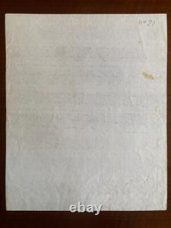 Beaumarchais Signed Autograph Letter, April 19, 1792