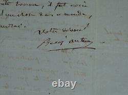 Benjamin ANTIER Signed Autograph Letter 1837