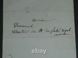 Benjamin ANTIER Signed Autograph Letter 1837