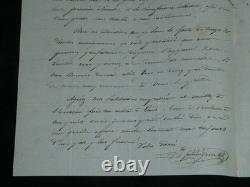 Benoît Fourneyron Autographed Letter Signed Hydraulic Turbine Science 1837