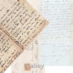 Berlioz, Delacroix, Gautier, Liszt. 80 Autograph Letters Signed
