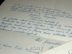 Bissier Julius Letter Autography Signed At Alois Hengartner, Ascona 1963