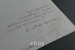 Boniface de Castellane, Politician SIGNED AUTOGRAPH LETTER, 1846