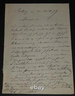 Bouguereau William Letter Autography Signed, The Charivari