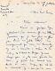 Bourvil Autograph Letter Signed On His Stay In Normandy