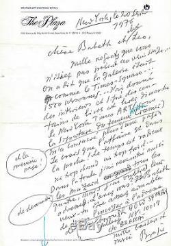 Brassaï Autograph Letter Signed On The Success Of Its American Exhibition 1976