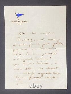 COLETTE Autographed Letter Signed: Insane Pride & Song