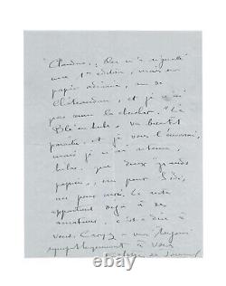 COLETTE / Autographed Letter / The Ripening Grain / Claudine at School / 1923