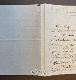 COLETTE. Autographed letter signed, June 5, 1914, to Marguerite Moreno