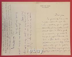 COLETTE, Sidonie-Gabrielle. Autographed letter signed to Curnonsky. Around 1895