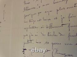 COLETTE, Sidonie-Gabrielle. Autographed letter signed to Curnonsky. Around 1895