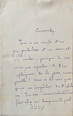 COLETTE, Sidonie-Gabrielle. Signed Autograph Letter