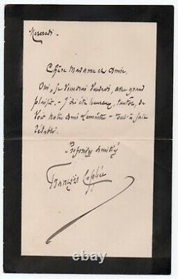 COPPÉE (François) Signed Autograph Letter Addressed to Jules Lemaître