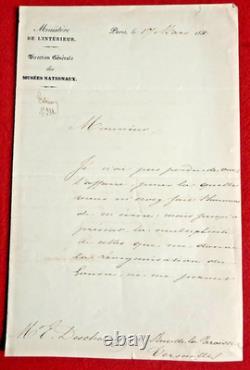CW28-Signed Autograph Letter Nieuwerkerke - Émile Deschamps - 1851