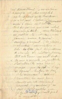 Camille Claudel Exceptional Autograph Letter Signed On Her Art And Her Life