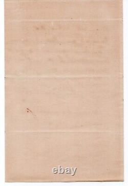Camille Corot Signed Autograph Letter, Paris, March 1862, 1 Page In-8
