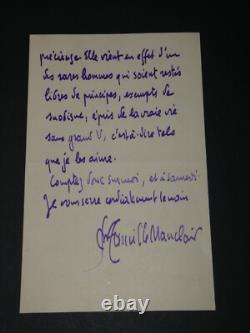 Camille MAUCLAIR SIGNED AUTOGRAPH LETTER to Paul FORT regarding a banquet