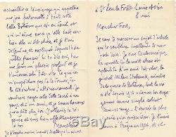 Camille Mauclair Autograph Letter Signed Mr. Rastislav Stefanik Czechoslovakia