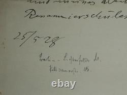 Carl Stumpf Autograph Letter Signed, of Thanks and Best Wishes, 1928