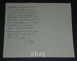 Carl Stumpf Autographed Letter of Congratulations, 1928