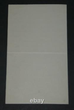 Carl Stumpf Signed Autograph Letter of Congratulations, 1928