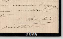 Carlo Chérubini Autograph letter signed inviting to dinner, 1936