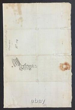 Catherine De Medicis Queen Of France Letter Signed To Chamberlain Henri III