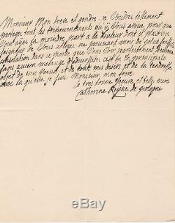 Catherine Queen Of Poland Autograph Letter Signed To King Louis XV