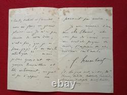 Cb21-Signed Autograph Letter from Ferdinand Humbert to Thomé Conservatory