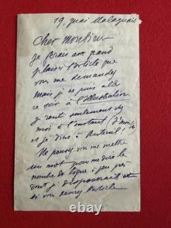 Cb86-Albert Flament-Signed Autograph Letter-L'Illustration-Article on Groult
