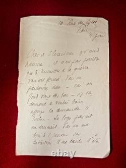 Cf9-Autograph Signed Letter-Henri Bremond-Priest-Historian
