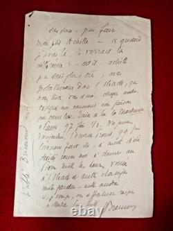 Cf9-Autograph Signed Letter-Henri Bremond-Priest-Historian
