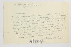 Char Signed Autograph Letter To René Wintzen Manuscrit 1953