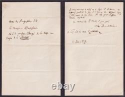 Charles BAUDELAIRE Autographed Letter Signed Flaubert 1857 Flowers of Evil