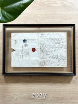Charles BAUDELAIRE Autographed letter signed Poulet Malassis seal 1858