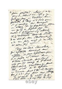 Charles BAUDELAIRE / Autographed letter signed / Spleen / Flowers of Evil / Poetry