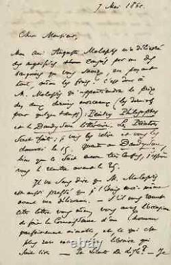 Charles Baudelaire Autograph Letter Signed Le Dandysme Littéraire. 1861