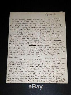 Charles Baudelaire Curious Letter Autograph Signed His Creditor Mr Templier
