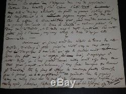 Charles Baudelaire Curious Letter Autograph Signed His Creditor Mr Templier