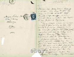 Charles Baudelaire Signed Autograph Letter. The Flowers Of Evil And Paradise