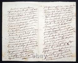 Charles DE LACRETELLE SIGNED AUTOGRAPH LETTER OF 4 PAGES