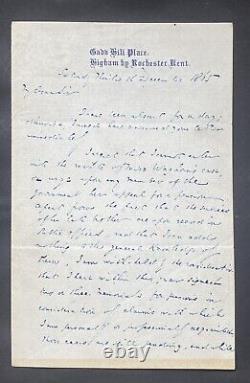 Charles DICKENS Autographed Letter Signed Household Words & Thomas Waghorn