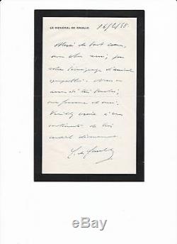 Charles De Gaulle (1890-1970) Rare Autographed Letter Signed 1948 J440m