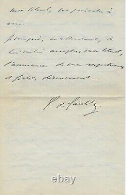 Charles De Gaulle Signed Autograph Letter World War I