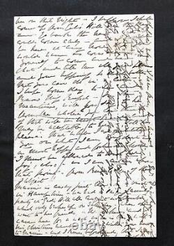 Charles Dickens Autograph Letter Signed Ireland & Engagement 1864