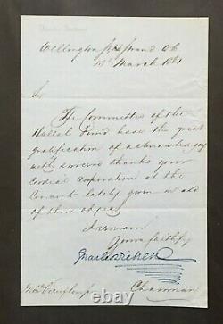 Charles Dickens Letter Signed Letter Signed Henry Vieuxtemps 1861